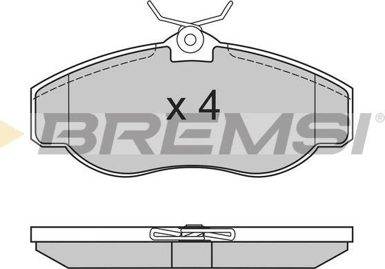 Bremsi BP2661 - Тормозные колодки, дисковые, комплект autosila-amz.com