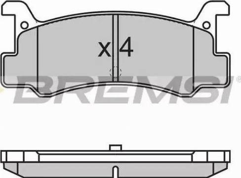 Bremsi BP2602 - Тормозные колодки, дисковые, комплект autosila-amz.com