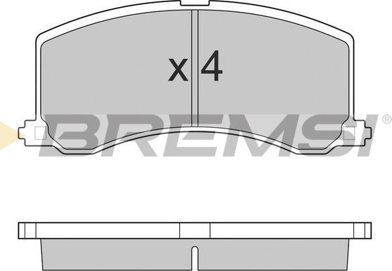 Bremsi BP2684 - Тормозные колодки, дисковые, комплект autosila-amz.com