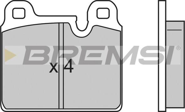 Bremsi BP2636 - Тормозные колодки, дисковые, комплект autosila-amz.com