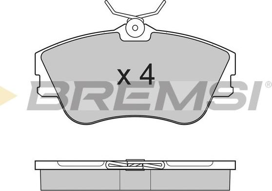 Bremsi BP2625 - Тормозные колодки, дисковые, комплект autosila-amz.com