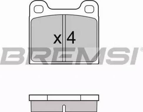 Bremsi BP2096 - Тормозные колодки, дисковые, комплект autosila-amz.com