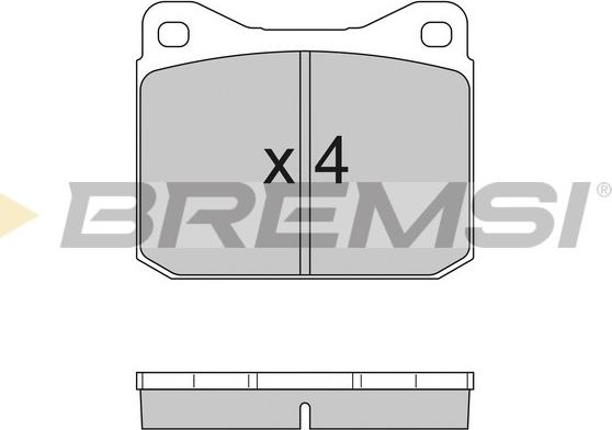 Bremsi BP2097 - Тормозные колодки, дисковые, комплект autosila-amz.com