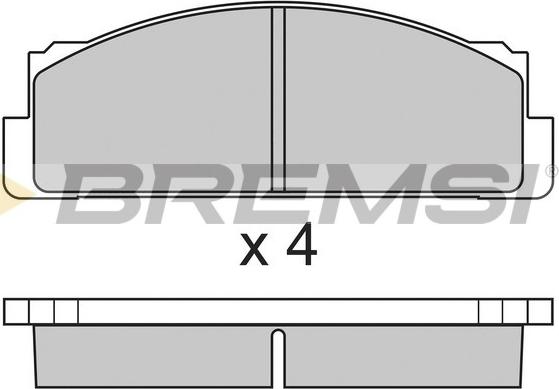Bremsi BP2004 - Тормозные колодки, дисковые, комплект autosila-amz.com