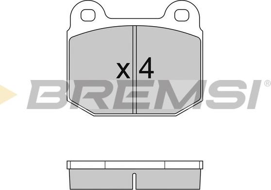 Bremsi BP2085 - Тормозные колодки, дисковые, комплект autosila-amz.com
