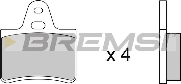 Bremsi BP2087 - Тормозные колодки, дисковые, комплект autosila-amz.com