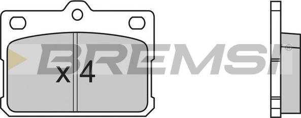 Bremsi BP2198 - Тормозные колодки, дисковые, комплект autosila-amz.com