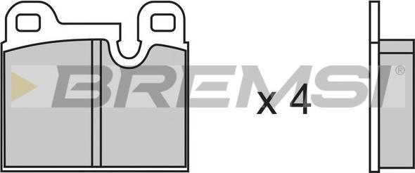 Bremsi BP2146 - Тормозные колодки, дисковые, комплект autosila-amz.com