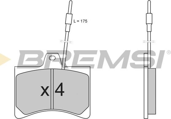 Bremsi BP2148 - Тормозные колодки, дисковые, комплект autosila-amz.com
