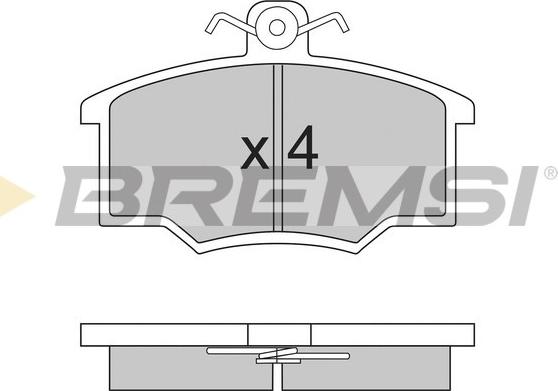 Bremsi BP2143 - Тормозные колодки, дисковые, комплект autosila-amz.com