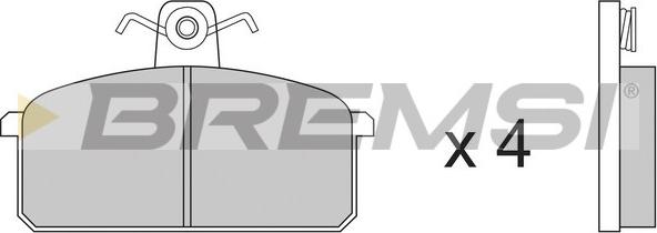 Bremsi BP2151 - Тормозные колодки, дисковые, комплект autosila-amz.com