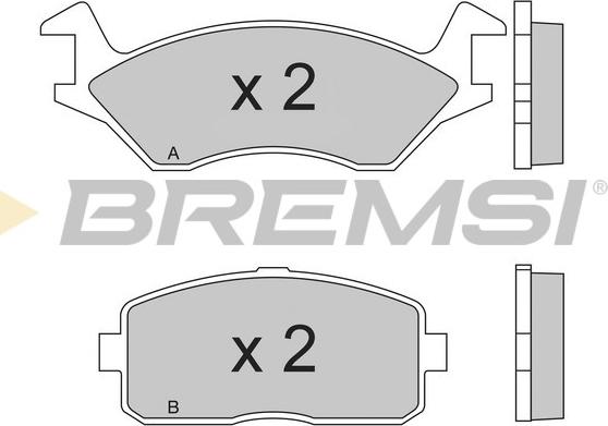 Bremsi BP2189 - Тормозные колодки, дисковые, комплект autosila-amz.com