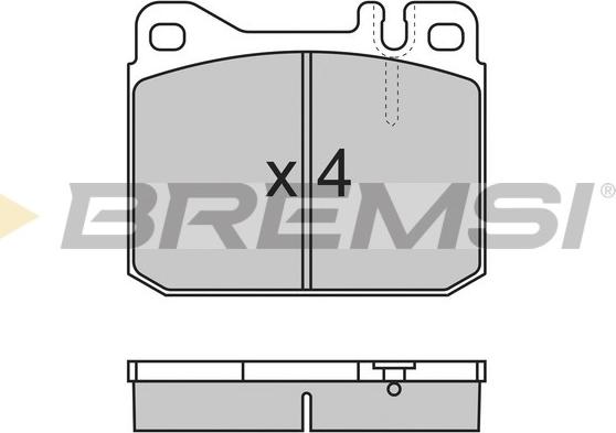 Bremsi BP2172 - Тормозные колодки, дисковые, комплект autosila-amz.com