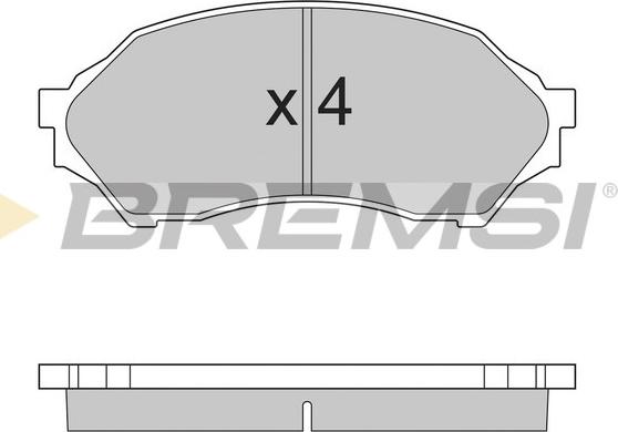 Bremsi BP2895 - Тормозные колодки, дисковые, комплект autosila-amz.com