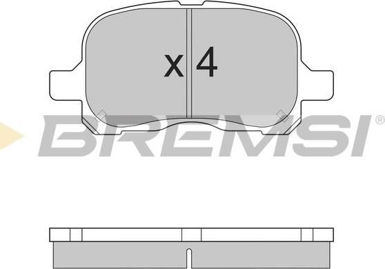 Bremsi BP2859 - Тормозные колодки, дисковые, комплект autosila-amz.com