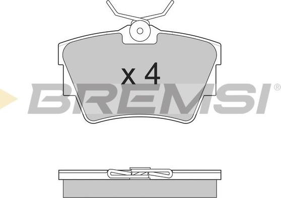 Bremsi BP2866 - Тормозные колодки, дисковые, комплект autosila-amz.com
