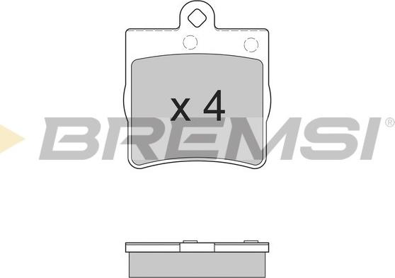 Bremsi BP2861 - Тормозные колодки, дисковые, комплект autosila-amz.com