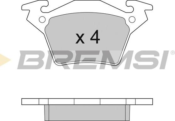 Bremsi BP2880 - Тормозные колодки, дисковые, комплект autosila-amz.com