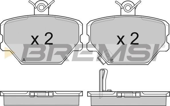 Bremsi BP2881 - Тормозные колодки, дисковые, комплект autosila-amz.com