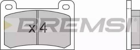 Bremsi BP2354 - Тормозные колодки, дисковые, комплект autosila-amz.com