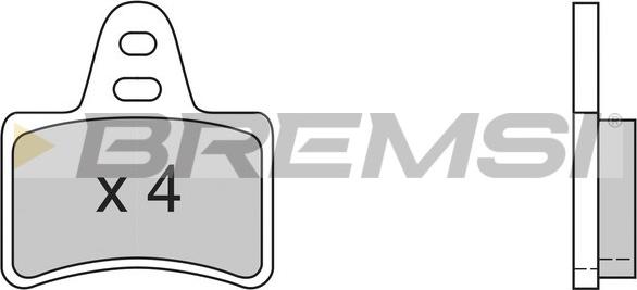 Bremsi BP2356 - Тормозные колодки, дисковые, комплект autosila-amz.com