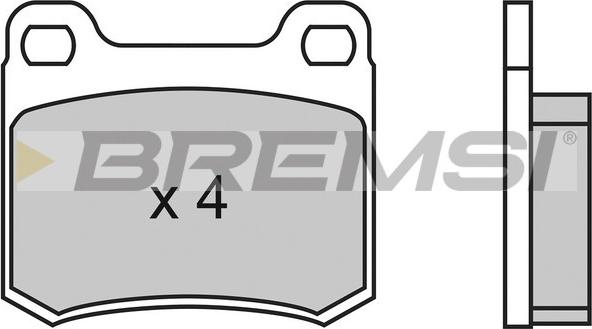 Bremsi BP2314 - Тормозные колодки, дисковые, комплект autosila-amz.com