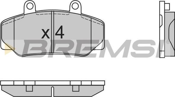 Bremsi BP2386 - Тормозные колодки, дисковые, комплект autosila-amz.com