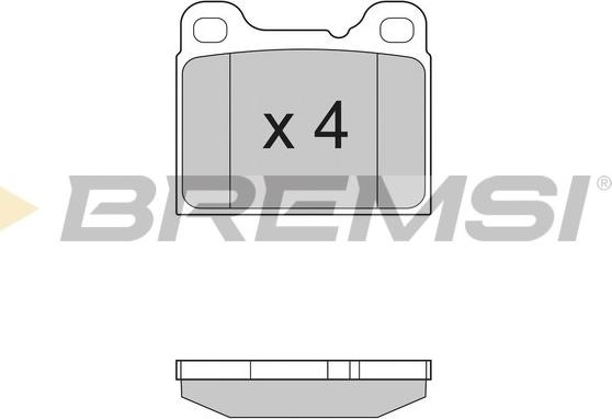Bremsi BP2383 - Тормозные колодки, дисковые, комплект autosila-amz.com