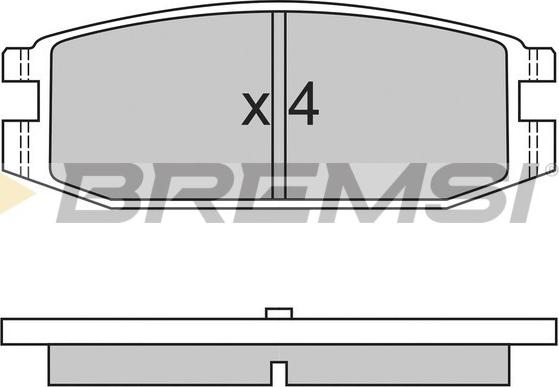 Bremsi BP2331 - Тормозные колодки, дисковые, комплект autosila-amz.com