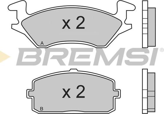 Bremsi BP2324 - Тормозные колодки, дисковые, комплект autosila-amz.com