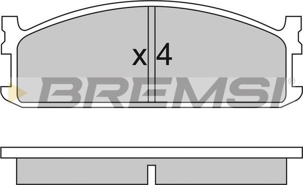 Bremsi BP2321 - Тормозные колодки, дисковые, комплект autosila-amz.com