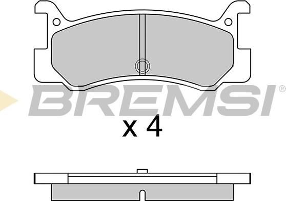 Bremsi BP2328 - Тормозные колодки, дисковые, комплект autosila-amz.com