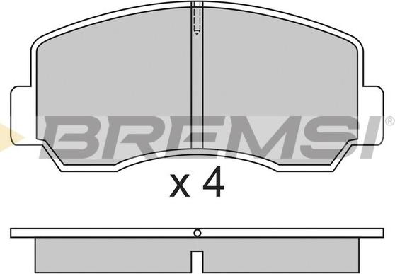 Bremsi BP2296 - Тормозные колодки, дисковые, комплект autosila-amz.com