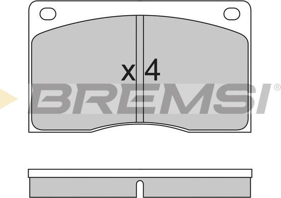 Bremsi BP2213 - Тормозные колодки, дисковые, комплект autosila-amz.com