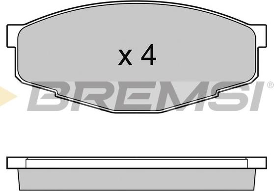 Bremsi BP2232 - Тормозные колодки, дисковые, комплект autosila-amz.com