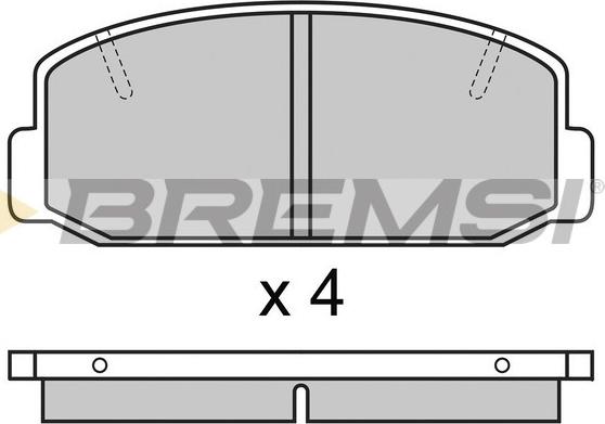 Remsa 075 40 - Тормозные колодки, дисковые, комплект autosila-amz.com