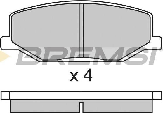 Bremsi BP2278 - Тормозные колодки, дисковые, комплект autosila-amz.com