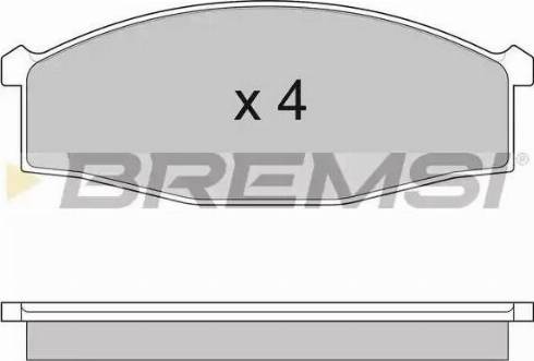 Bremsi BP2757 - Тормозные колодки, дисковые, комплект autosila-amz.com