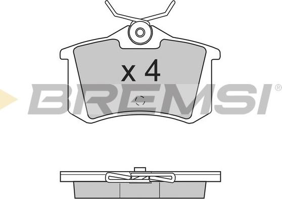 Bremsi BP2701 - Тормозные колодки, дисковые, комплект autosila-amz.com