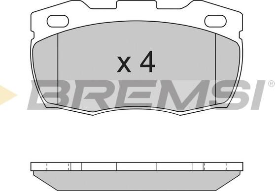 Bremsi BP2717 - Тормозные колодки, дисковые, комплект autosila-amz.com