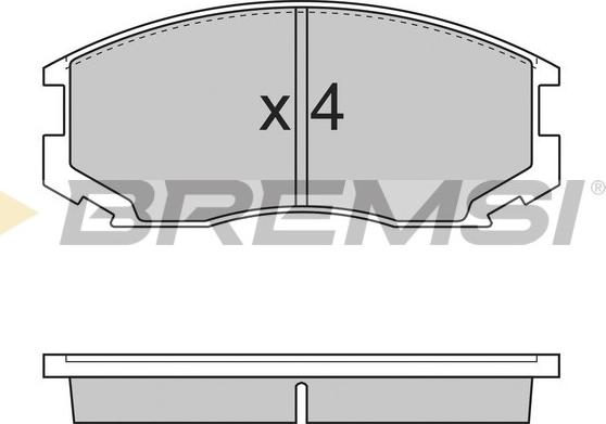 Bremsi BP2732 - Тормозные колодки, дисковые, комплект autosila-amz.com