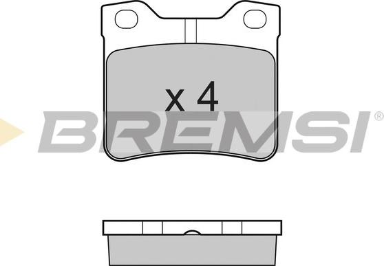 Bremsi BP2728 - Тормозные колодки, дисковые, комплект autosila-amz.com