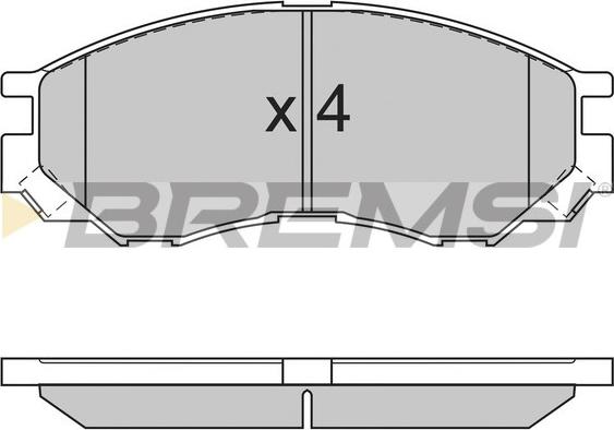 Bremsi BP2775 - Тормозные колодки, дисковые, комплект autosila-amz.com