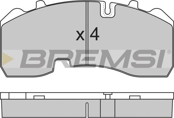 Bremsi BP7315 - Тормозные колодки, дисковые, комплект autosila-amz.com