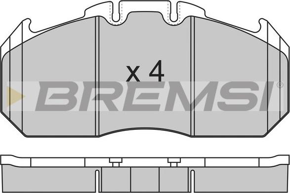Bremsi BP7310 - Тормозные колодки, дисковые, комплект autosila-amz.com