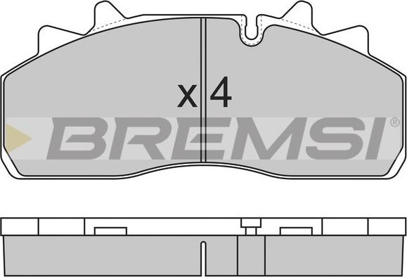 Bremsi BP7318 - Тормозные колодки, дисковые, комплект autosila-amz.com