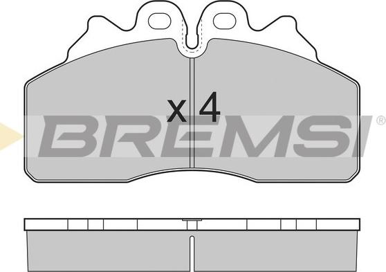 Bremsi BP7325 - Тормозные колодки, дисковые, комплект autosila-amz.com