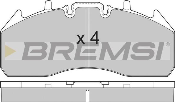 Bremsi BP7326 - Тормозные колодки, дисковые, комплект autosila-amz.com