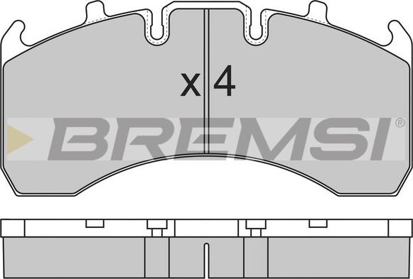 Bremsi BP7323 - Тормозные колодки, дисковые, комплект autosila-amz.com