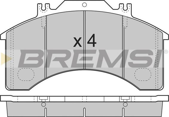 Bremsi BP7251 - Тормозные колодки, дисковые, комплект autosila-amz.com
